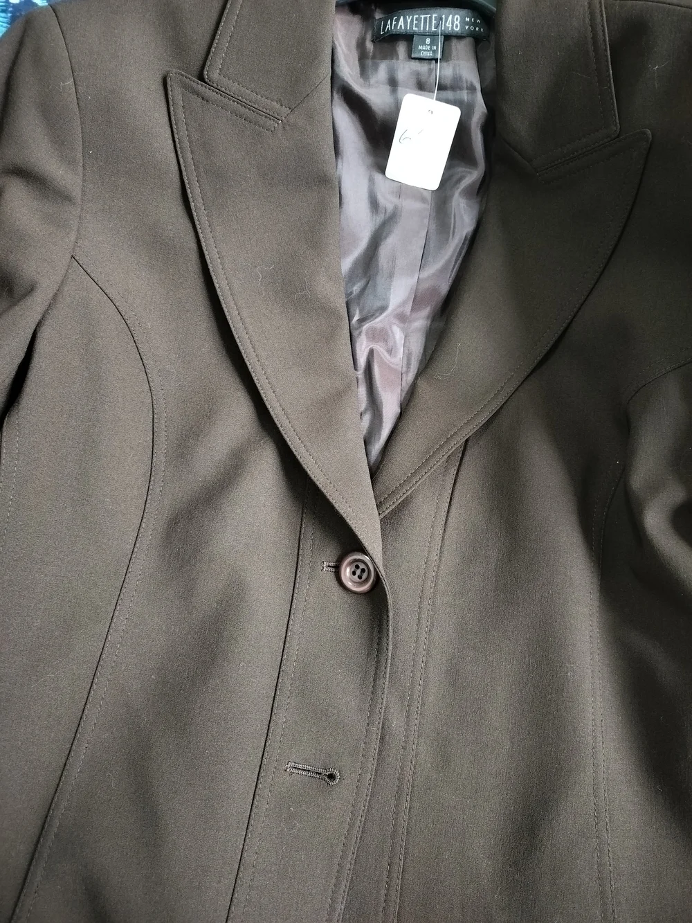 Lafayette 148 New York Brown Women's Tailored Blazer